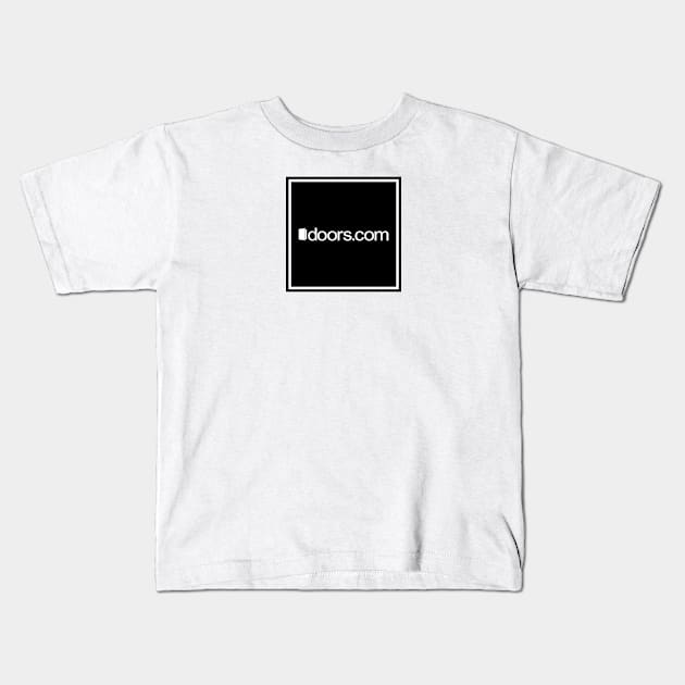 doorscom sq logo w Kids T-Shirt by doors.com